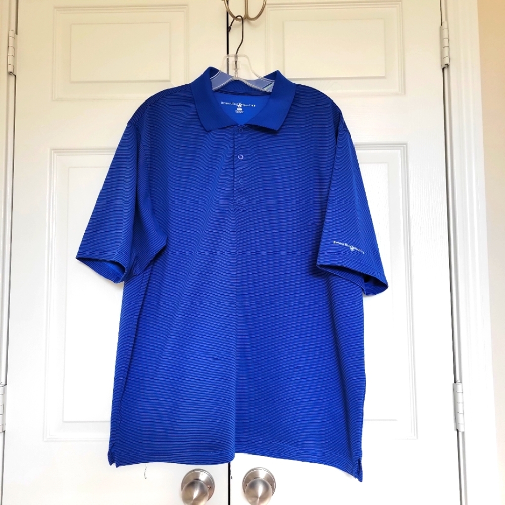 Beverly Hills Polo Club golf shirt sz XXL blue
